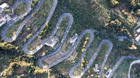 Winding Road in Enshi