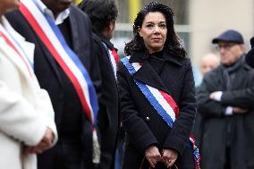 Tribute To Victims At La Bonne Biere - Paris