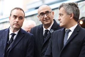 Tribute To Victims At La Bonne Biere - Paris