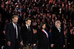 Ceremony Marking The 10th Anniversary Of The Attacks In 2015 - Paris