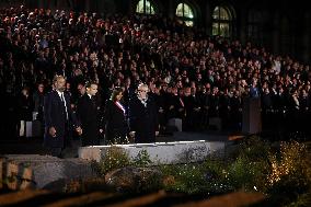 Ceremony Marking The 10th Anniversary Of The Attacks In 2015 - Paris