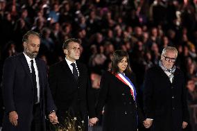 Ceremony Marking The 10th Anniversary Of The Attacks In 2015 - Paris