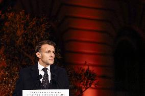 Ceremony Marking The 10th Anniversary Of The Attacks In 2015 - Paris