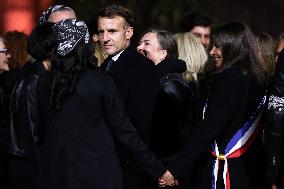 Ceremony Marking The 10th Anniversary Of The Attacks In 2015 - Paris