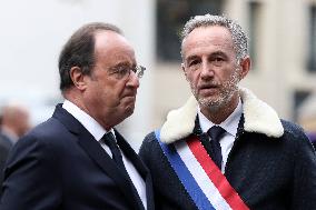 Tribute To Victims At La Belle Equipe - Paris