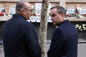 Tribute To Victims At La Belle Equipe - Paris