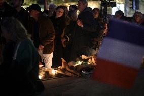 Tribute To Victims At Place De LA Republique - Paris