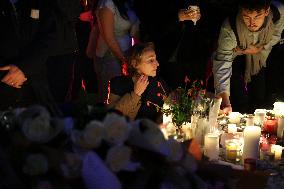 Tribute To Victims At Place De LA Republique - Paris