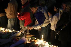 Tribute To Victims At Place De LA Republique - Paris