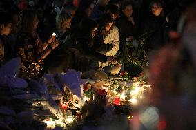 Tribute To Victims At Place De LA Republique - Paris