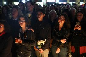 Tribute To Victims At Place De LA Republique - Paris