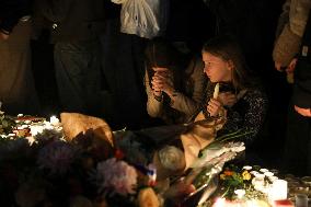 Tribute To Victims At Place De LA Republique - Paris