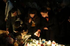 Tribute To Victims At Place De LA Republique - Paris