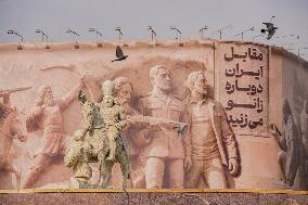 Tehran Displays Persian Empire Statue - Iran