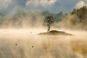 Morning Mist Creates Scenic Views In Yixian - China