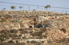 Palestinians Protest Against Israeli Settlers Near Hebron - Palestine
