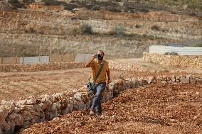 Palestinians Protest Against Israeli Settlers Near Hebron - Palestine