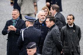 Georges-Francois Leclerc, Bruno Roger, Olivier Alexanian At Elysee Palace - Paris