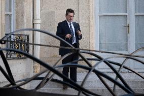 Georges-Francois Leclerc, Bruno Roger, Olivier Alexanian At Elysee Palace - Paris