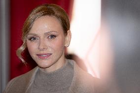 NO TABLOID - Monaco National Day Gifts Distribution at the Red Cross