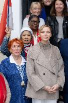 NO TABLOID - Monaco National Day Gifts Distribution at the Red Cross