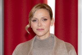 NO TABLOID - Monaco National Day Gifts Distribution at the Red Cross