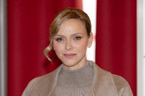 NO TABLOID - Monaco National Day Gifts Distribution at the Red Cross