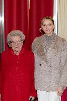 NO TABLOID - Monaco National Day Gifts Distribution at the Red Cross