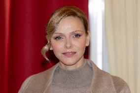 NO TABLOID - Monaco National Day Gifts Distribution at the Red Cross