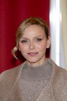 NO TABLOID - Monaco National Day Gifts Distribution at the Red Cross