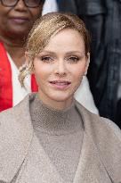 NO TABLOID - Monaco National Day Gifts Distribution at the Red Cross