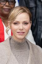 NO TABLOID - Monaco National Day Gifts Distribution at the Red Cross