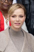 NO TABLOID - Monaco National Day Gifts Distribution at the Red Cross