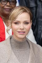 NO TABLOID - Monaco National Day Gifts Distribution at the Red Cross