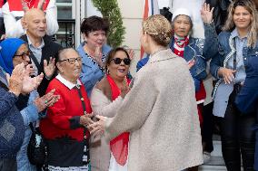NO TABLOID - Monaco National Day Gifts Distribution at the Red Cross