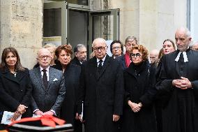 Louis Schweitzer Funeral - Paris
