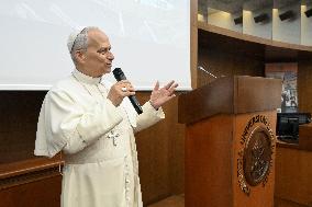 Pope Leo XIV At 2025-2026 Academic Year Opening Of The Aula Magna Of The Pontifical Lateran University - Rome