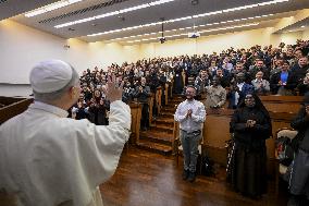 Pope Leo XIV At 2025-2026 Academic Year Opening Of The Aula Magna Of The Pontifical Lateran University - Rome