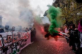 Student Protest Against Meloni And Climate Action - Mila