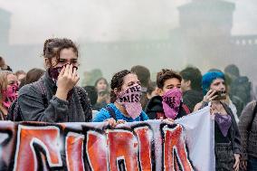 Student Protest Against Meloni And Climate Action - Mila