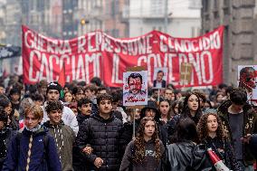 Student Protest Against Meloni And Climate Action - Mila