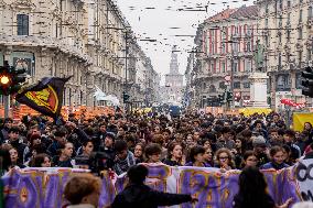 Student Protest Against Meloni And Climate Action - Mila