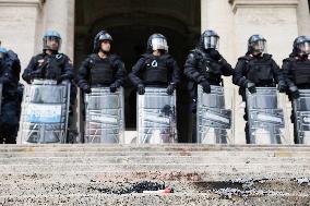 Student Strike And Protest Against Meloni - Rom