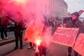 Student Protest Against Meloni And Climate Action - Mila