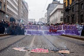 Student Protest Against Meloni And Climate Action - Mila