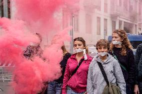 Student Protest Against Meloni And Climate Action - Mila