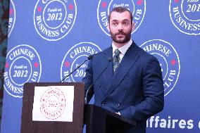 Exclusive - Louis Sarkozy at Chinese Business Club Lunch - Paris