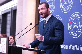 Exclusive - Louis Sarkozy at Chinese Business Club Lunch - Paris