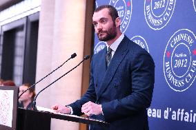 Exclusive - Louis Sarkozy at Chinese Business Club Lunch - Paris