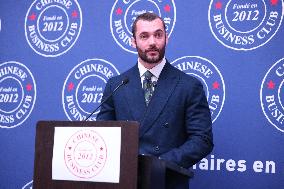 Exclusive - Louis Sarkozy at Chinese Business Club Lunch - Paris